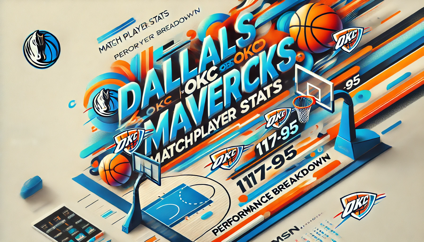 dallas mavericks vs okc thunder match player stats