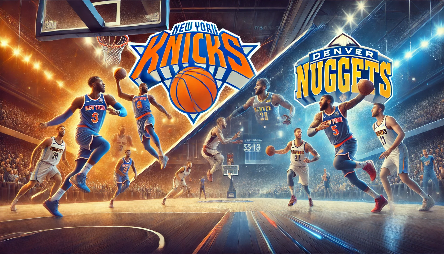 knicks vs denver nuggets match player stats