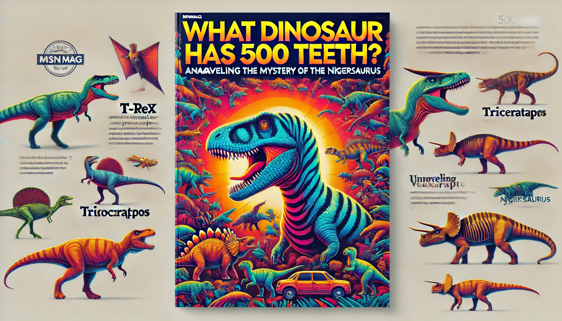 what dinosaur has 500 teeth